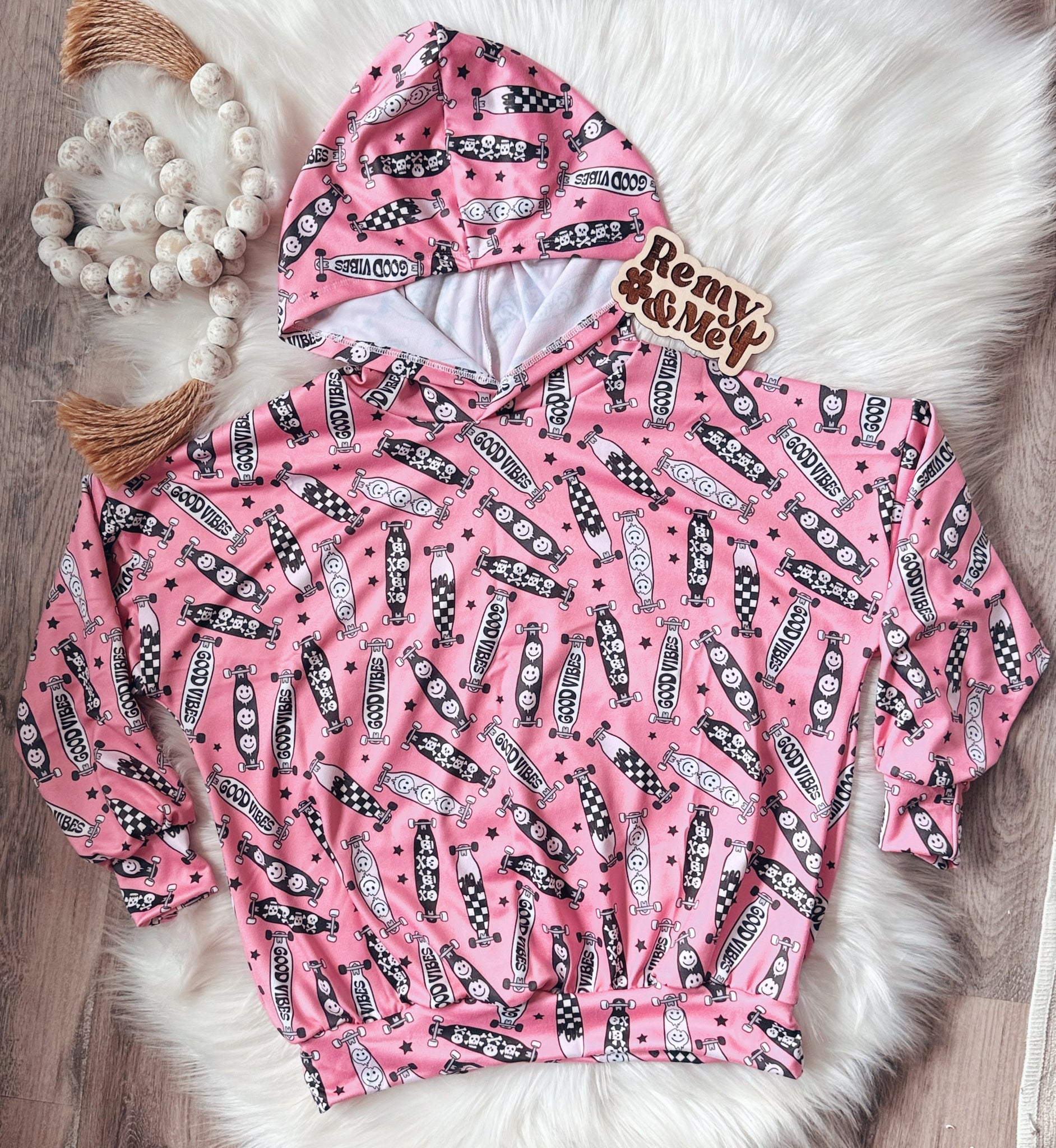 RTS Pink Skater Hoodie 6/7